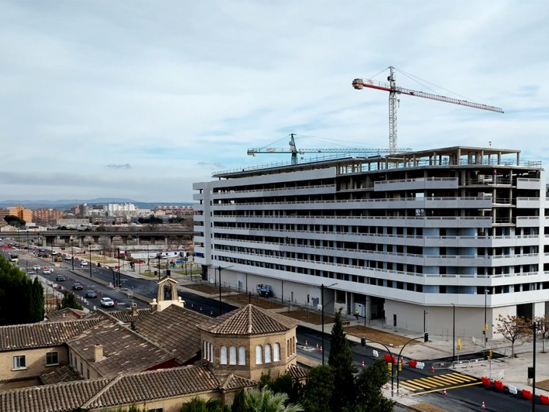 Espectacular vista aérea del Edificio Vía Nova